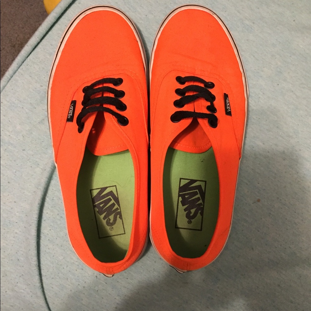 Bright orange Vans Size 7.5